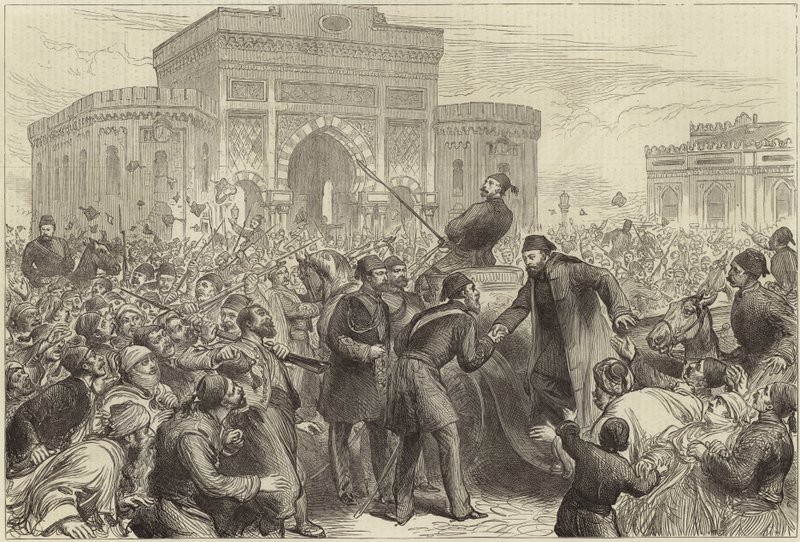 Ricevimento di Osman Pasha al Serskierate da English School