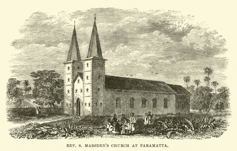 Chiesa del reverendo S Marsden a Paramatta da English School