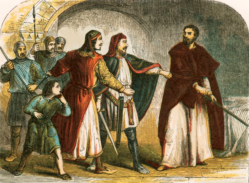 Riccardo I in prigione da English School