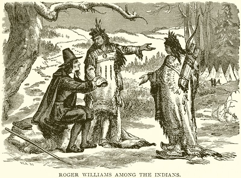 Roger Williams tra gli indiani da English School