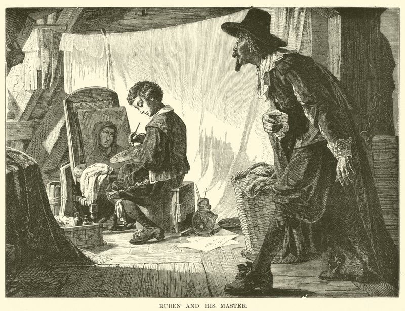 Ruben e il suo padrone (incisione) da English School