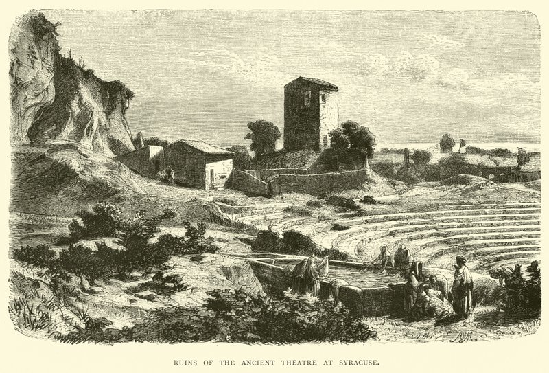 Rovine del teatro antico di Siracusa da English School