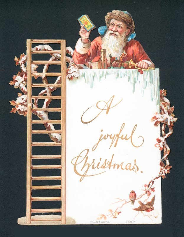 Babbo Natale e Giocattoli, Cartolina di Natale da English School
