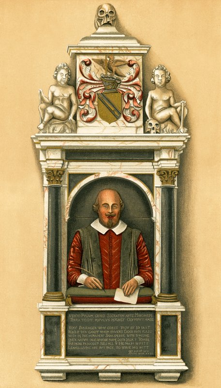 Busto di Shakespeare da English School