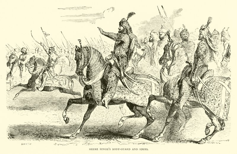 La guardia del corpo di Shere Singh e i Sikh da English School