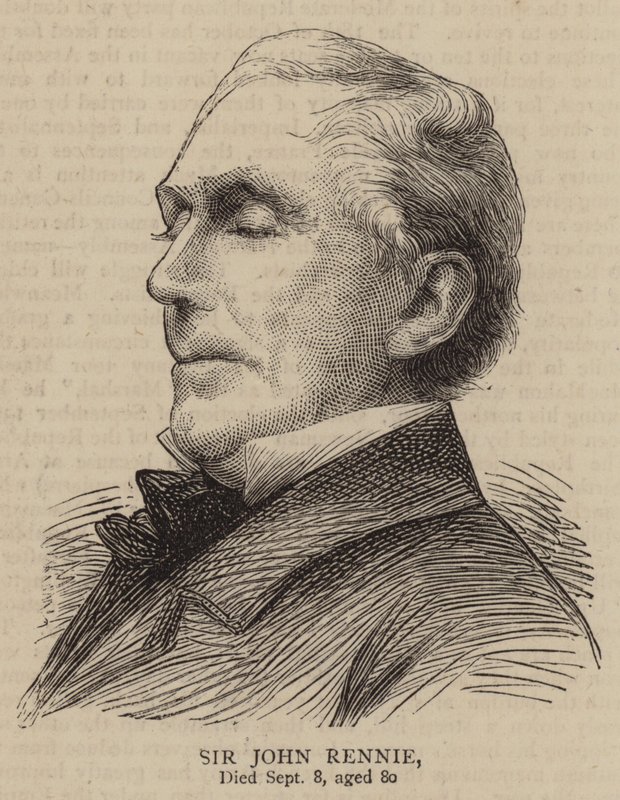 Sir John Rennie (incisione) da English School
