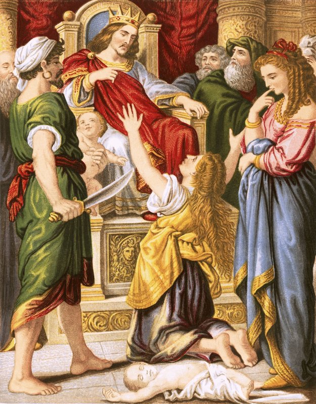 Il giudizio di Salomone da English School