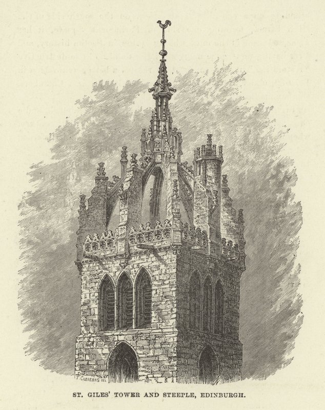 Torre e guglia di St Giles, Edimburgo da English School