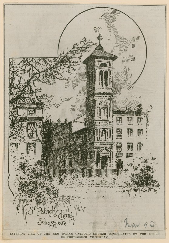 Chiesa di San Patrizio, Soho Square da English School
