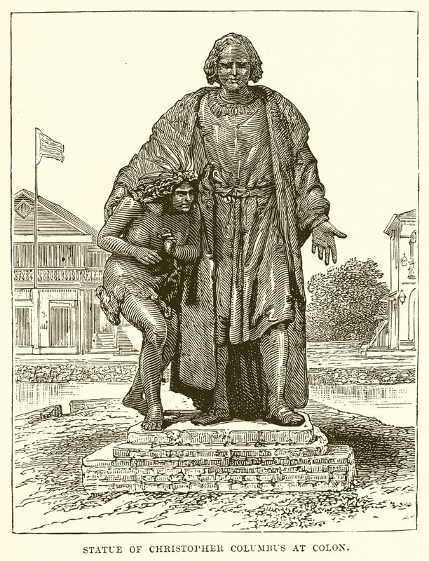 Statua di Cristoforo Colombo a Colon da English School
