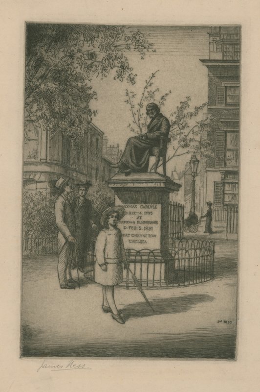 Statua di Thomas Carlyle da English School