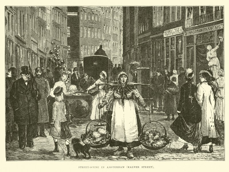 Scena di Strada ad Amsterdam, Kalverstraat da English School