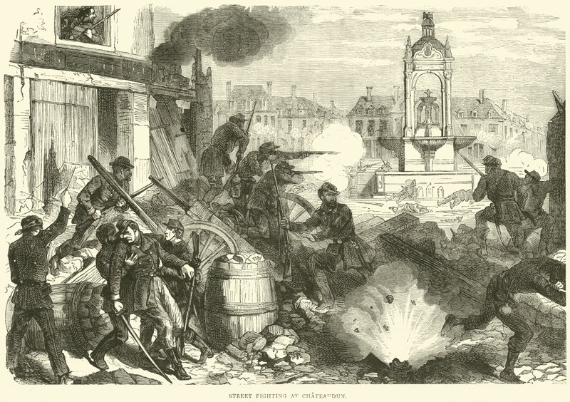 Combattimenti di strada a Chateaudun, ottobre 1870 da English School