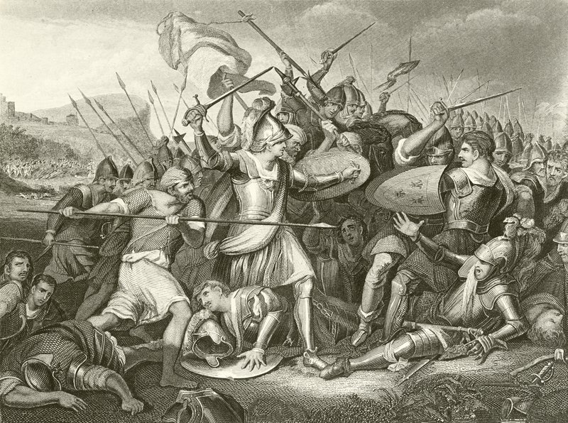 La Battaglia di Azincourt da English School