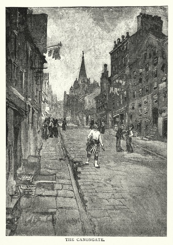 The Canongate (incisione) da English School
