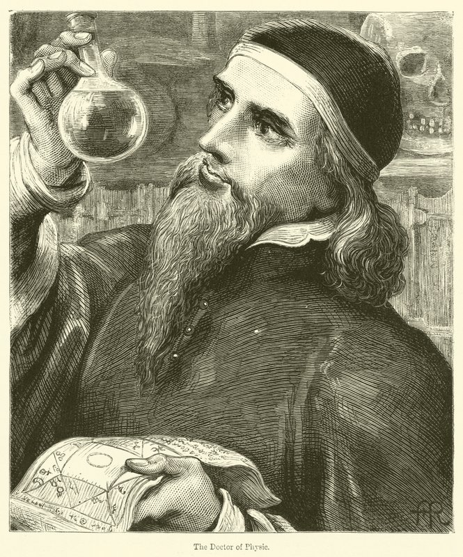 Il Dottore di Medicina (incisione) da English School