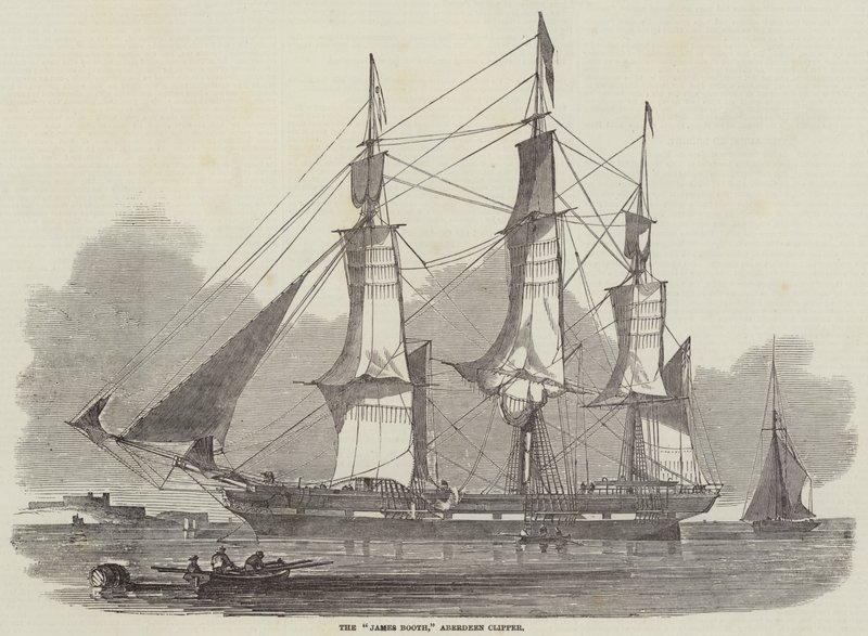 Il "James Booth," clipper di Aberdeen da English School