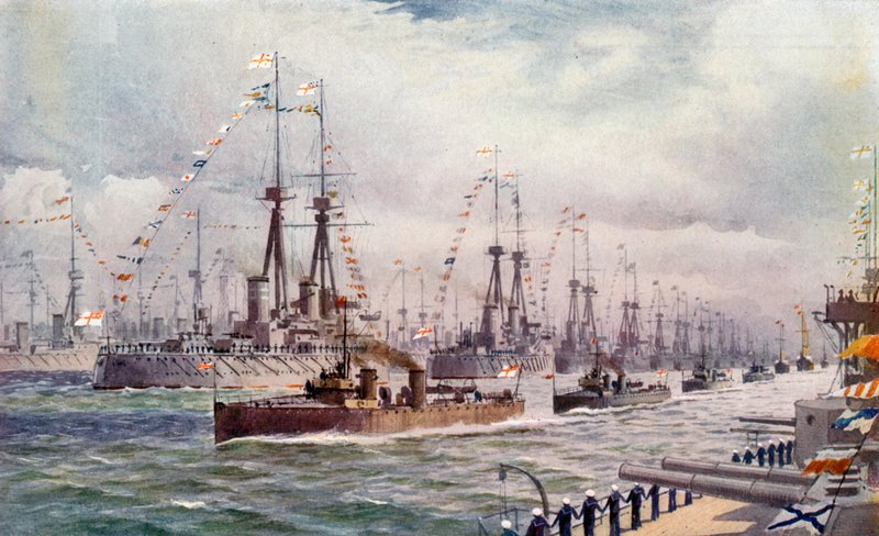 La rassegna navale a Spithead da English School