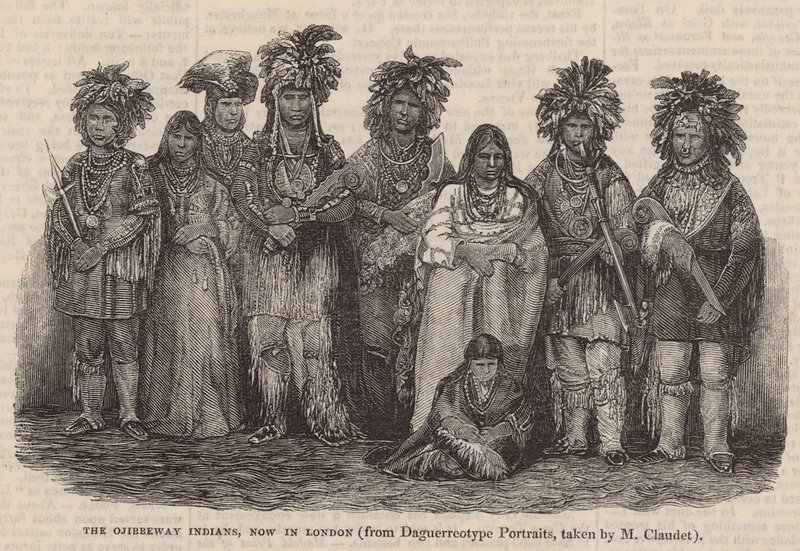 Gli indiani Ojibbeway, ora a Londra da English School