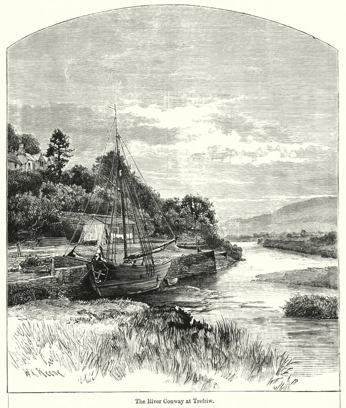 Il fiume Conway a Trefriw da English School