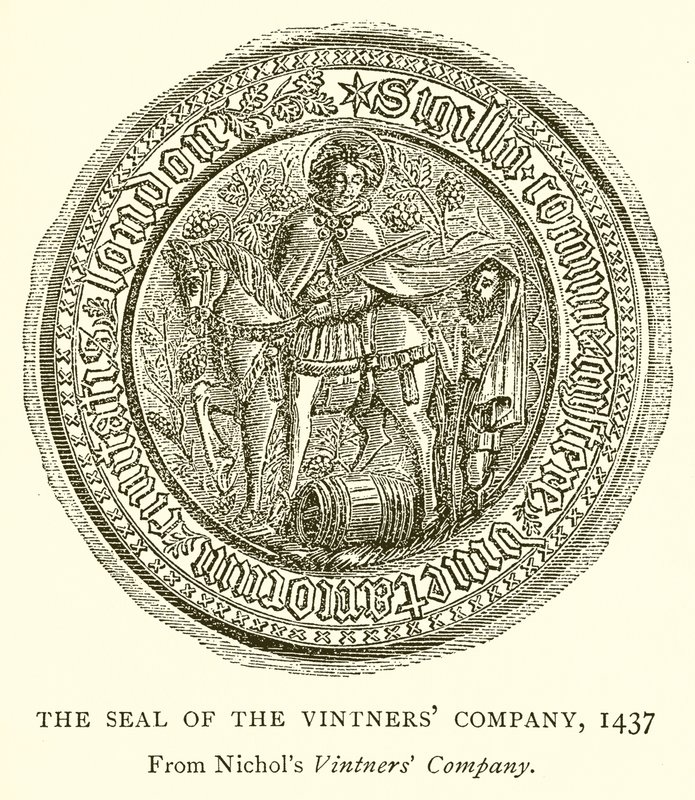 Sigillo della Compagnia dei Vignaioli, 1437 da English School