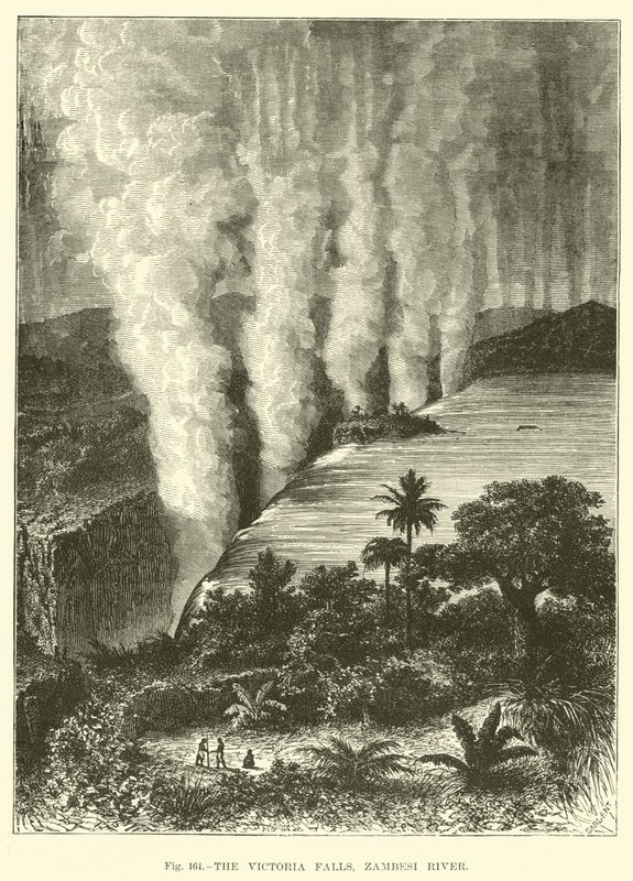 Le cascate Vittoria, fiume Zambesi da English School