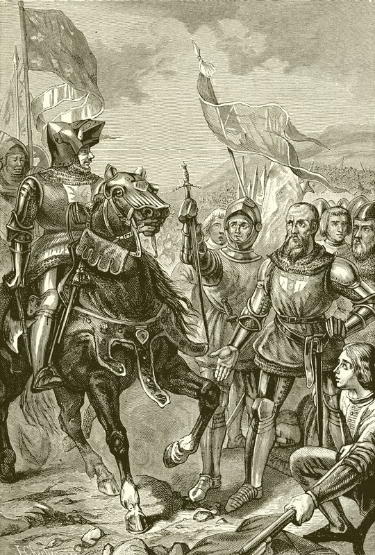 La battaglia di Cocherel da English School
