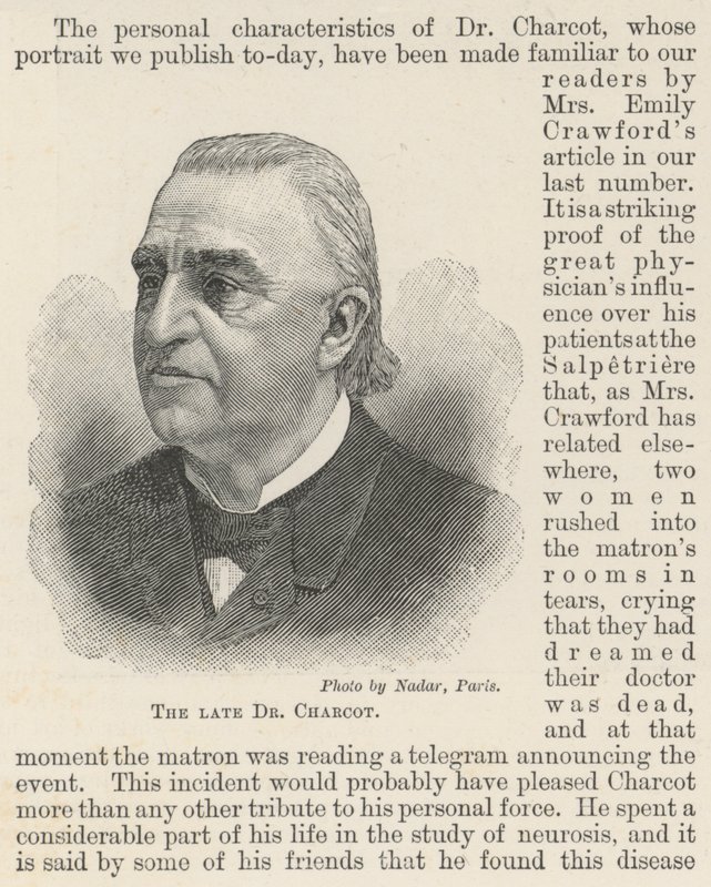 Il defunto Dr Charcot da English School