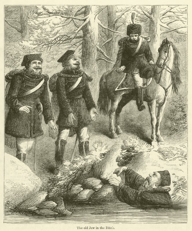 Il vecchio ebreo nel fosso (incisione) da English School