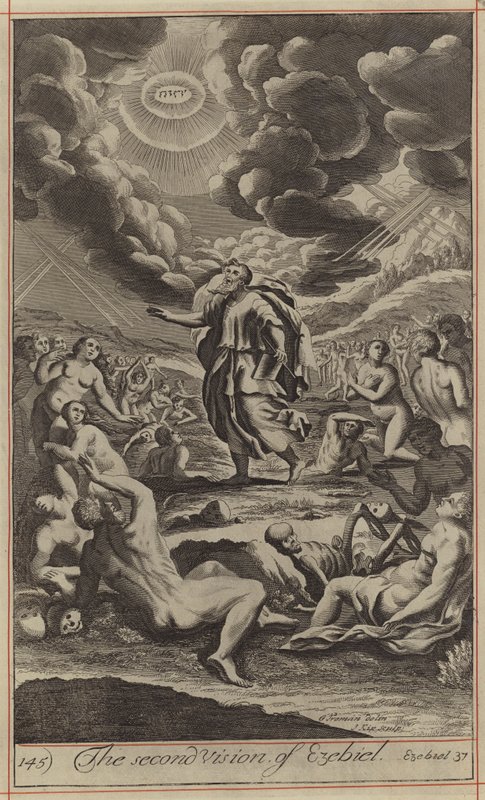 La seconda visione di Ezechiele (incisione) da English School