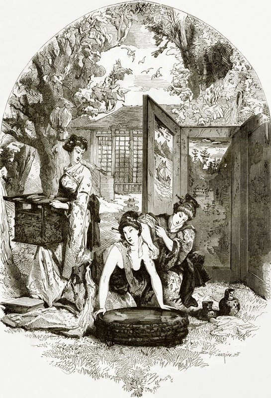 Toeletta di una signora giapponese da English School