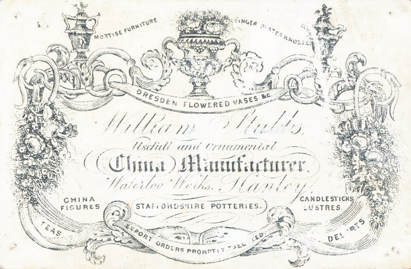 Cartolina commerciale, William Stubbs da English School