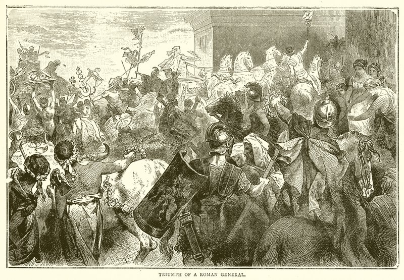 Trionfo di un generale romano da English School