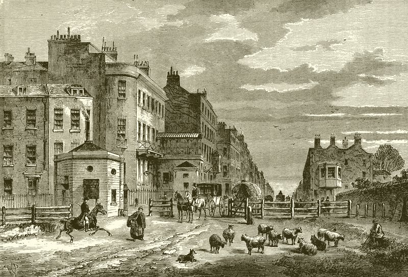 Tyburn Turnpike, 1820 da English School