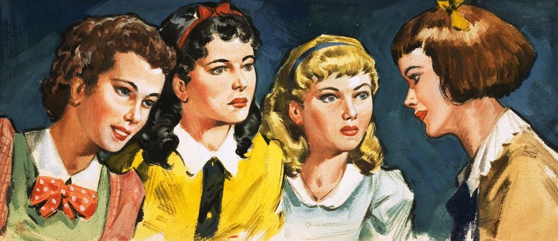 Gruppo di ragazze non identificato da English School