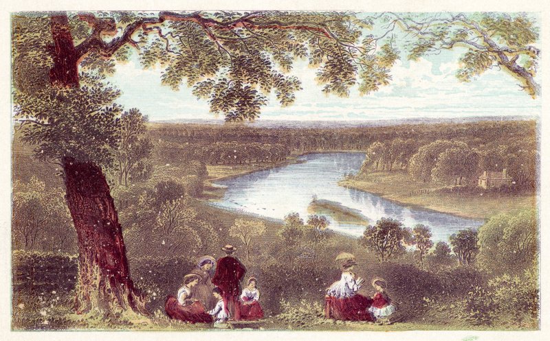 Vista dalla terrazza, Richmond Hill da English School