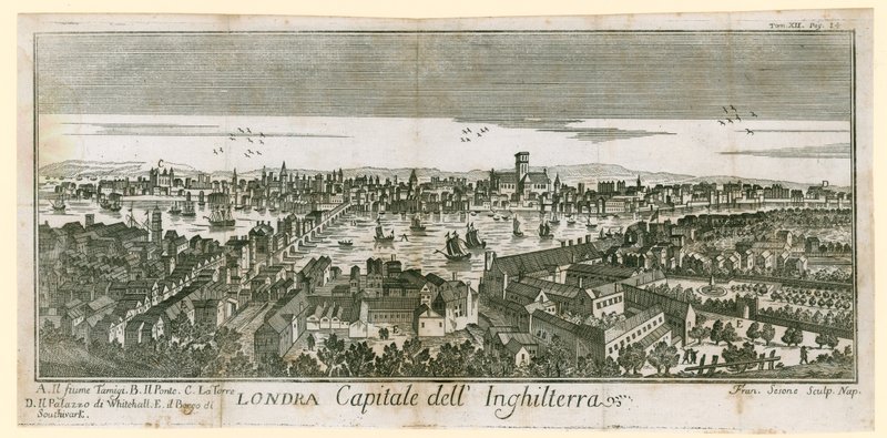 Veduta di Londra da English School