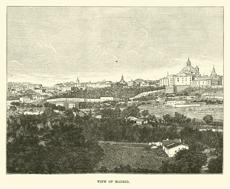Veduta di Madrid da English School