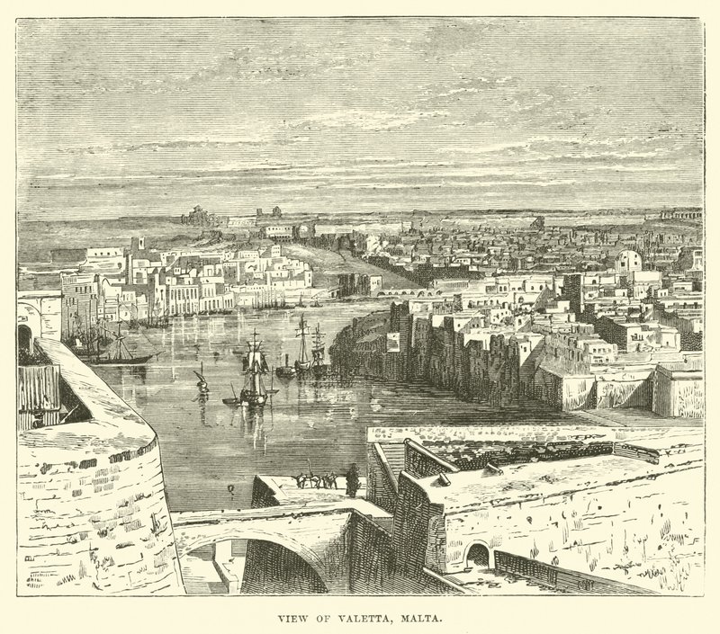 Veduta di Valetta, Malta da English School