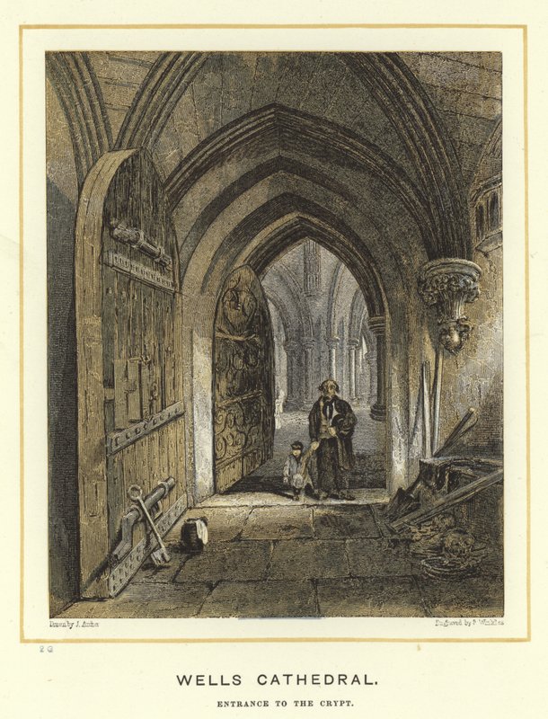Cattedrale di Wells, ingresso alla cripta da English School