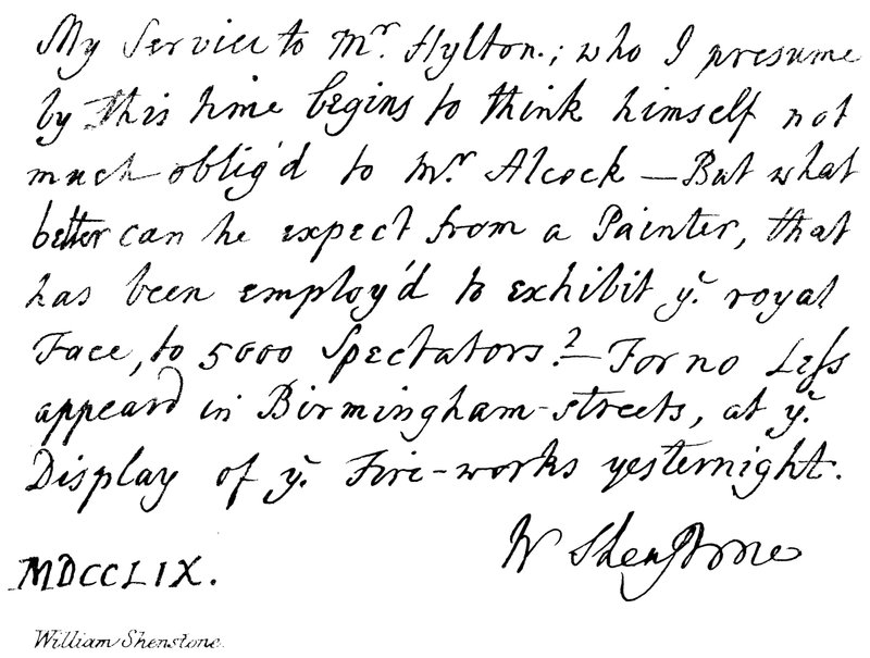 William Shenstone da English School
