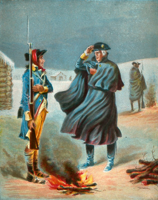 Inverno a Valley Forge da English School