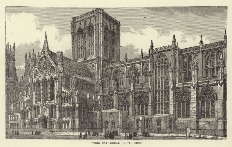 Cattedrale di York, lato sud da English School