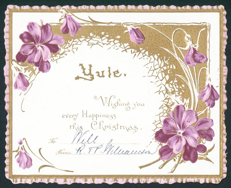 Yule, fiori di violetta da English School
