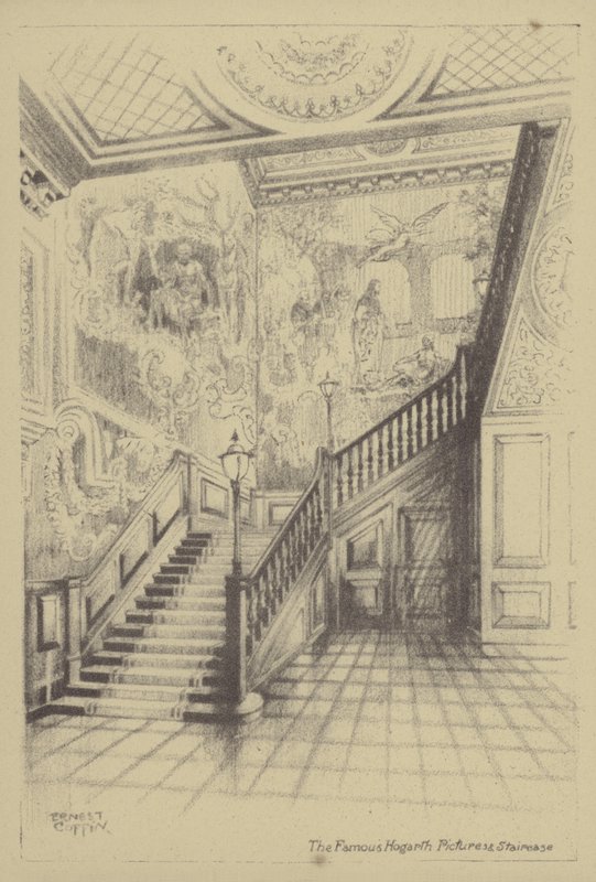 I famosi quadri di Hogarth e la scala da Ernest Coffin