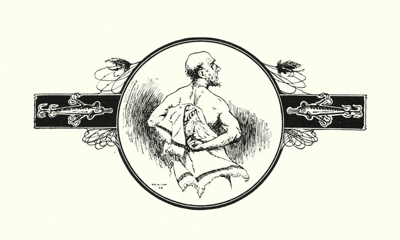 Pescatore che asciuga la schiena da Ernest Edward Briggs