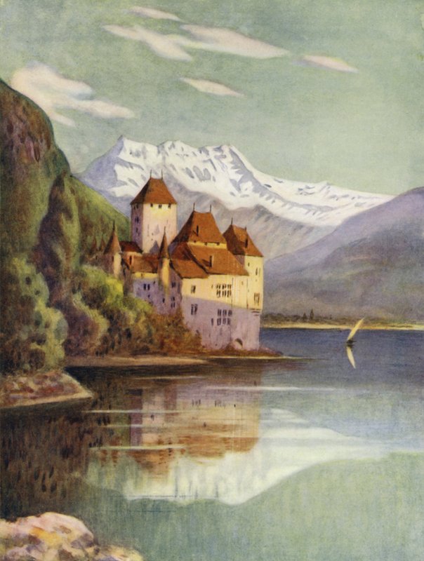 Il castello di Chillon da Ernest Hasseldine
