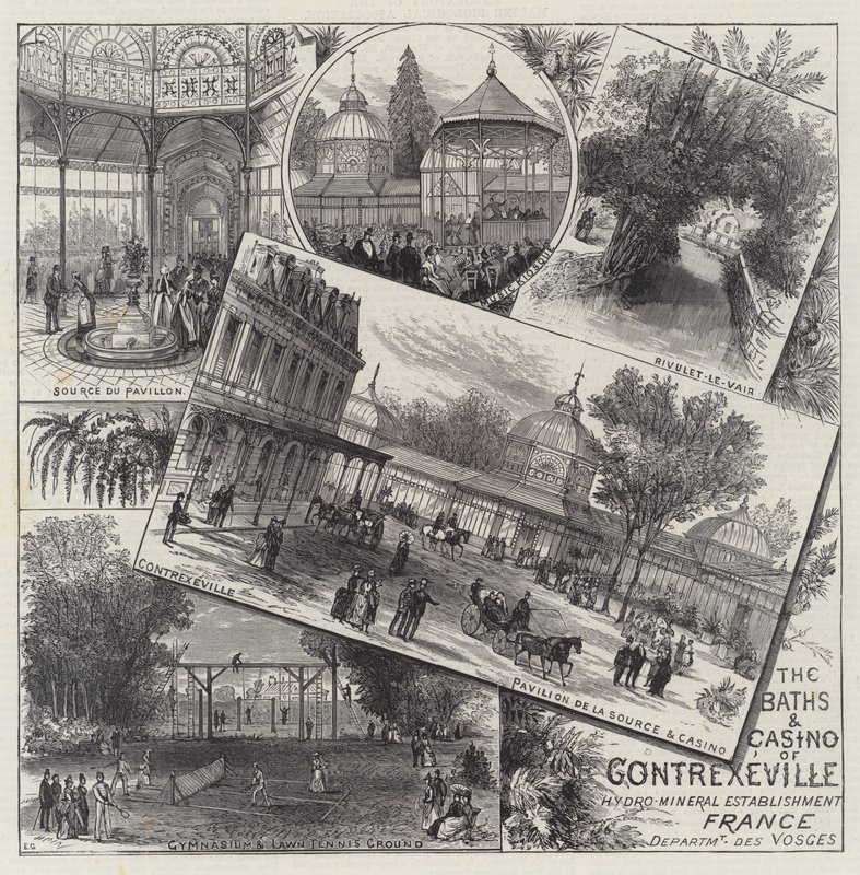 Le terme e il casinò di Contrexeville da Ernest Henry Griset