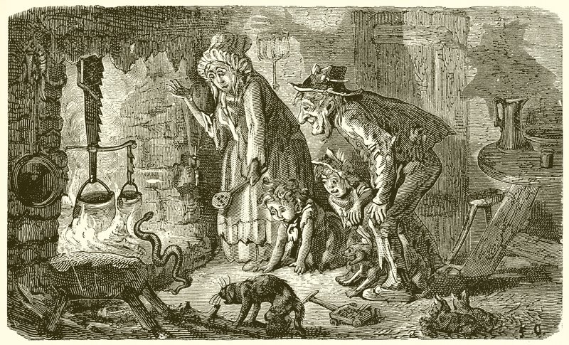 Il Contadino e il Serpente da Ernest Henry Griset