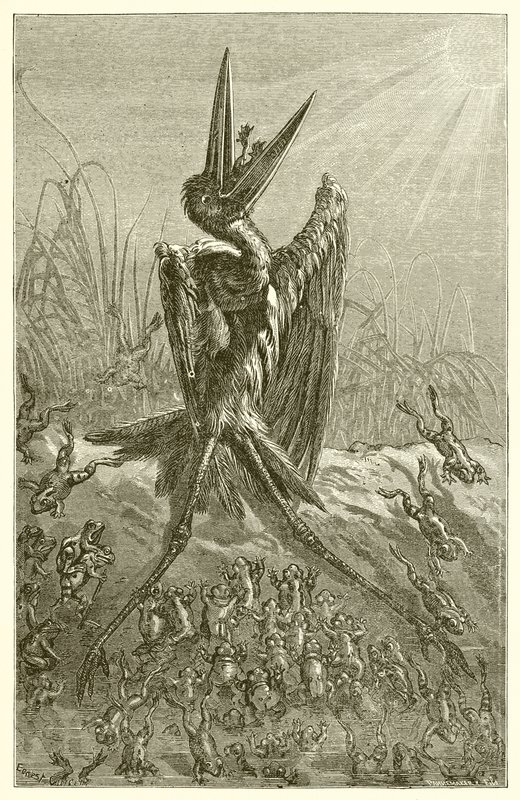 Le rane che desiderano un re da Ernest Henry Griset